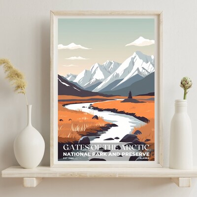 Gates of the Arctic National Park and Preserve Poster, Travel Art, Office Poster, Home Decor | S3 - image6
